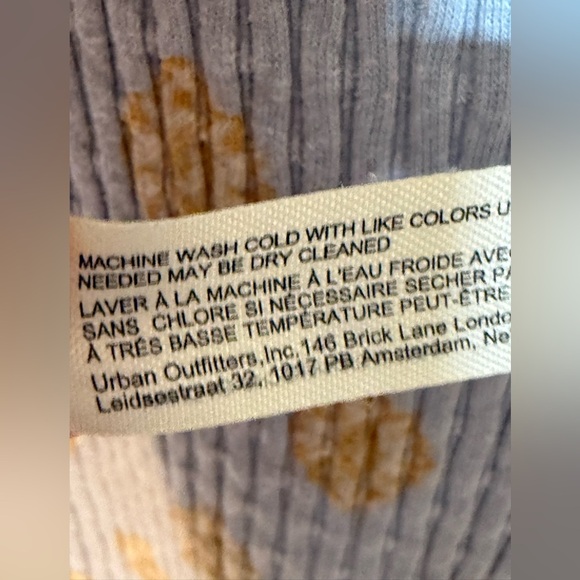 Free People Intimately Blue Lil Bit Lou Flare Long Johns Hooded Sleepwear Large - Picture 6 of 7